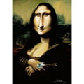 Mona Lisa, caricature de Moine, réf. 0045-0050