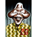 Nelson Mandela, caricature de Moine, réf. 0045-0051