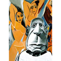 Pablo Picasso, caricature de Moine, réf. 0045-0052