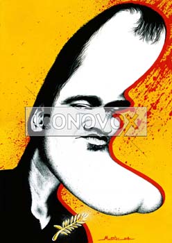 Quentin Tarantino, caricature de Moine, réf. 0045-0057