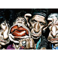 The Rolling Stones, caricature de Moine, réf. 0045-0059
