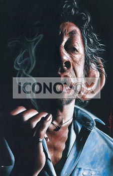 Serge Gainsbourg, caricature de Moine, réf. 0045-0085