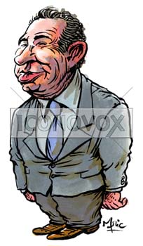 François Bayrou, caricature de Mric, réf. 0041-0002