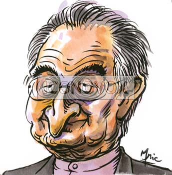 Jacques Attali, caricature de Mric, réf. 0041-0020