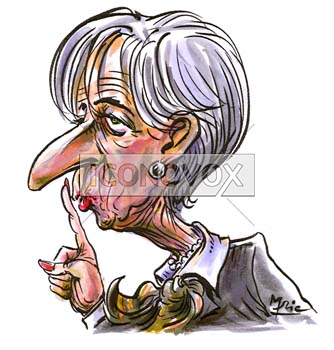 Christine Lagarde, caricature de Mric, réf. 0041-0025