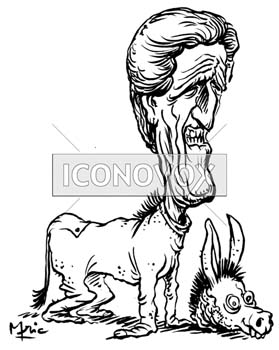 John Kerry, caricature de Mric, réf. 0041-0365