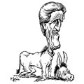 John Kerry, caricature de Mric, réf. 0041-0365