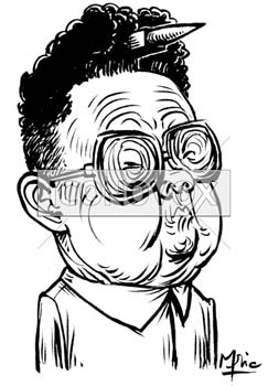 Jong-il Kim, caricature de Mric, réf. 0041-1122