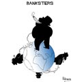 World of bankster, dessin de Pakman, réf. 0074-0023