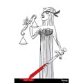 Justice, dessin de Pakman, réf. 0074-0027