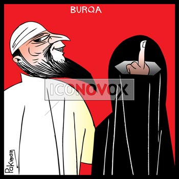 Burqa, dessin de Pakman, réf. 0074-0032
