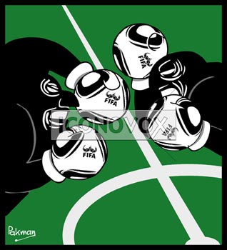 Boxing, dessin de Pakman, réf. 0074-0069