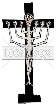 Roi des juifs, dessin de Phillipe, réf. 0011-0254