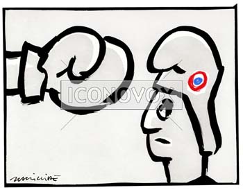 Coup de boule, dessin de Phillipe, réf. 0011-0353