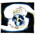 Planète bleue, dessin de Phillipe, réf. 0011-0456