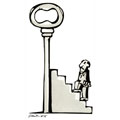 Escalier, dessin de Phillipe, réf. 0011-0538