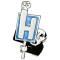 H comme hôpital, dessin de Phillipe, réf. 0011-0547