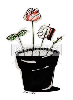 Le pot aux roses, dessin de Phillipe, réf. 0011-0689