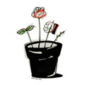 Le pot aux roses, dessin de Phillipe, réf. 0011-0689