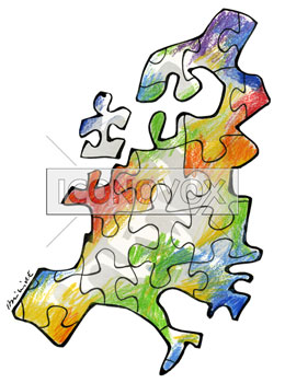 Europe des régions, dessin de Phillipe, réf. 0011-1433