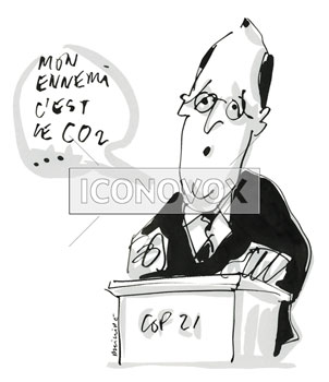 Mon ennemi c\'est le CO2, dessin de Phillipe, réf. 0011-1495