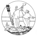 boxe clair, dessin de Samson, réf. 0015-1476