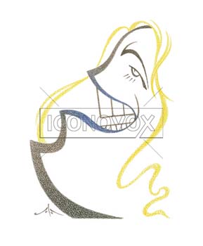Marine Le Pen, caricature de Solo, réf. 0046-0018