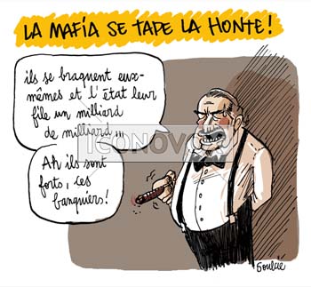 La mafia se tape la honte!, dessin de Soulcié, réf. 0051-0221