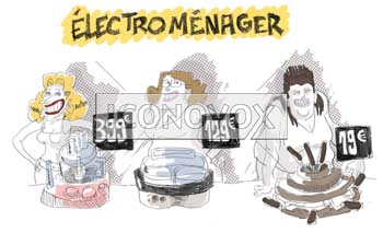 Électroménager, dessin de Soulcié, réf. 0051-0241