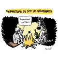 Fermeture du zoo de Vincennes, dessin de Soulcié, réf. 0051-0271