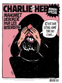 Mahomet, couverture de Charlie Hebdo