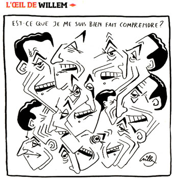 Dessin de Willem dans Liberation n°8613 du 15 janvier 2009