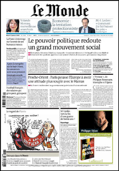 Le Monde - Un quotidien sans dessins