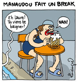 Lindingre dessine Laure Manaudou