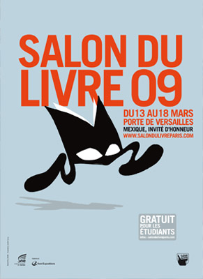 Affiche salon du livre 2009