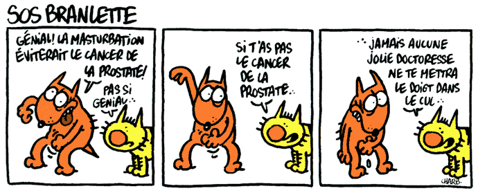Sos branlette -Strip de Maurice et Patapon par Charb