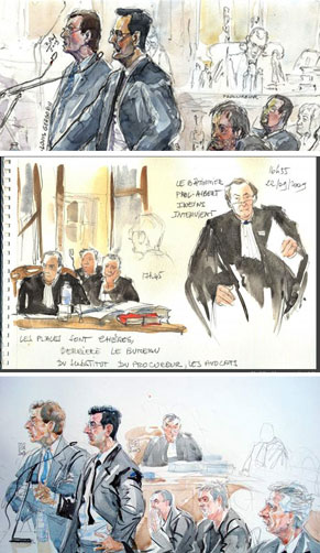 dessins de procès