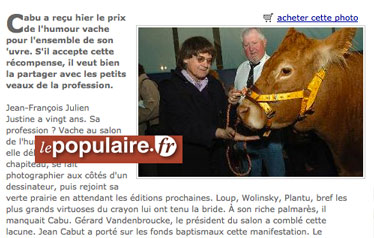 Le populaire - Article sur Cabu