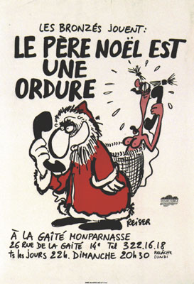 Reiser affiche: Le pere-noël est une ordure