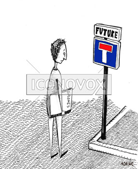 jeune diplomé, dessin de Adene, réf. 0075-0012