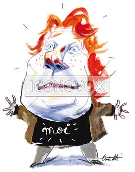 Daniel Cohn-Bendit, caricature de Antonelli, réf. 0043-0005