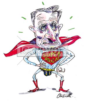 Philippe Labro, caricature de Antonelli, réf. 0043-0006