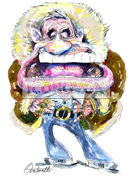 Jean-Paul Belmondo, caricature de Antonelli, réf. 0043-0008