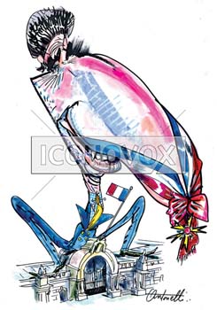 Jack Lang, caricature de Antonelli, réf. 0043-0010