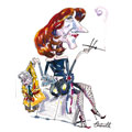 Christine Deviers-Joncour, caricature de Antonelli, réf. 0043-0017