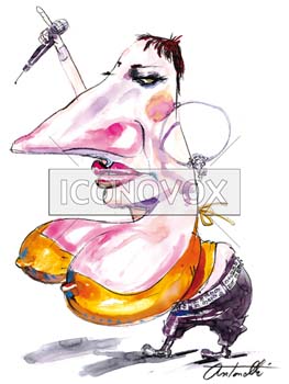 Diam's, caricature de Antonelli, réf. 0043-0018