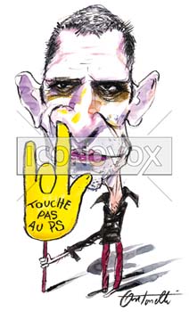 Malek Boutih, caricature de Antonelli, réf. 0043-0021