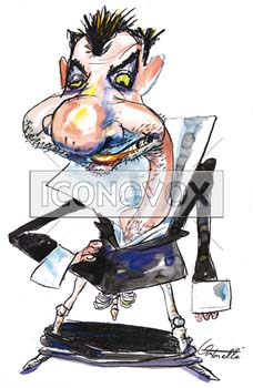 Michaël Youn, caricature de Antonelli, réf. 0043-0025