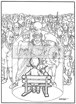 L'école, dessin de Barbe, réf. 0023-0340