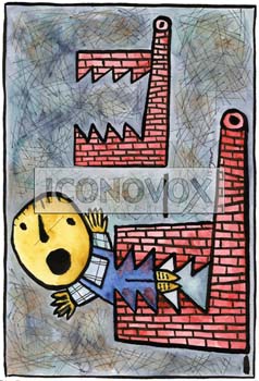 Les morsures de l'usine, dessin de Bonjour, réf. 0030-0010